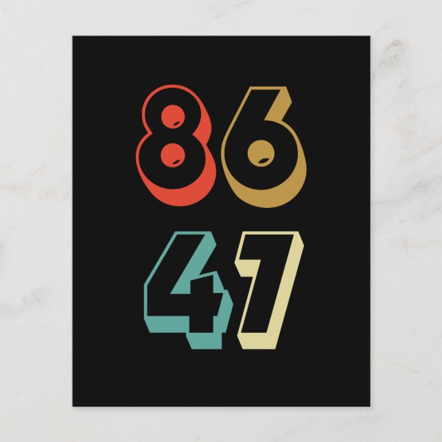 8647 Ant-Trump Flygblad (Framsidan)