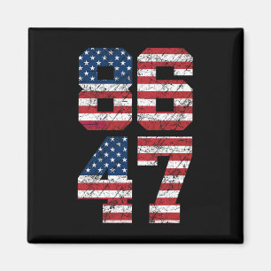 8647 Anti-Trump 86 47 Retro Anti-trump Us Flagga P Magnet