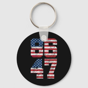 8647 Anti-Trump 86 47 Retro Anti-trump Us Imp. Fla Nyckelring