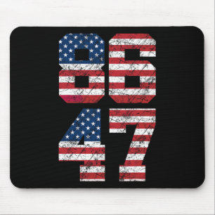 8647 Anti Trump 86 47 Retro Anti-trump USA Flagga Musmatta