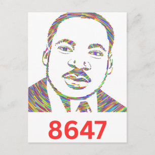 8647 Anti Trump 86 47 Retro Impeach 47 Anti-trump Vykort