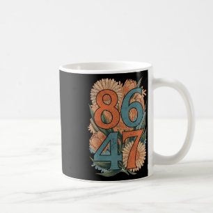 8647 Anti Trump Blommigt Liberal Kaffemugg