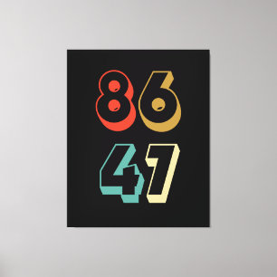 8647 Anti-Trump Canvastryck