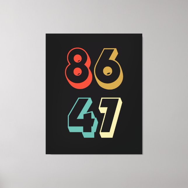 8647 Anti-Trump Canvastryck (Framsida)