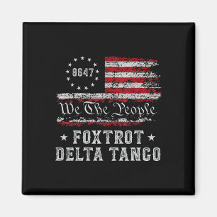 8647 Anti Trump Foxeves Deltas Tangos Impeach 47 Magnet