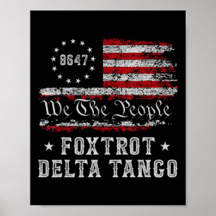 8647 Anti Trump Foxeves Deltas Tangos Impeach 47 Poster