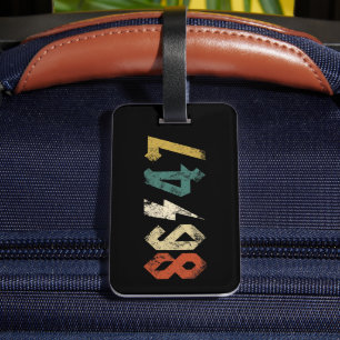8647 AntiTrump Retro-Vintage 80:s Sten Stil Bagagebricka