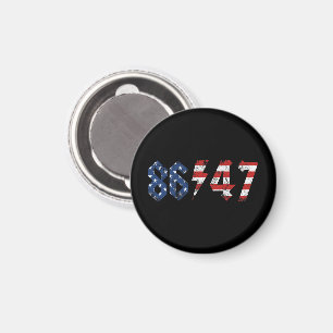 8647 AntiTrump Retro-Vintage 80:s Sten Stil Magnet