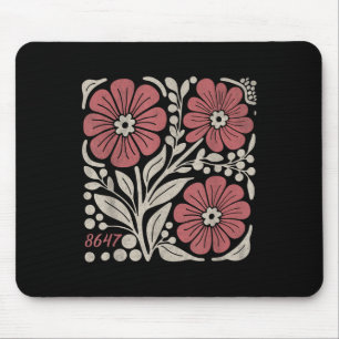 8647 Diskret antitrump 86 47 Blommigt Boho Stil _3 Musmatta