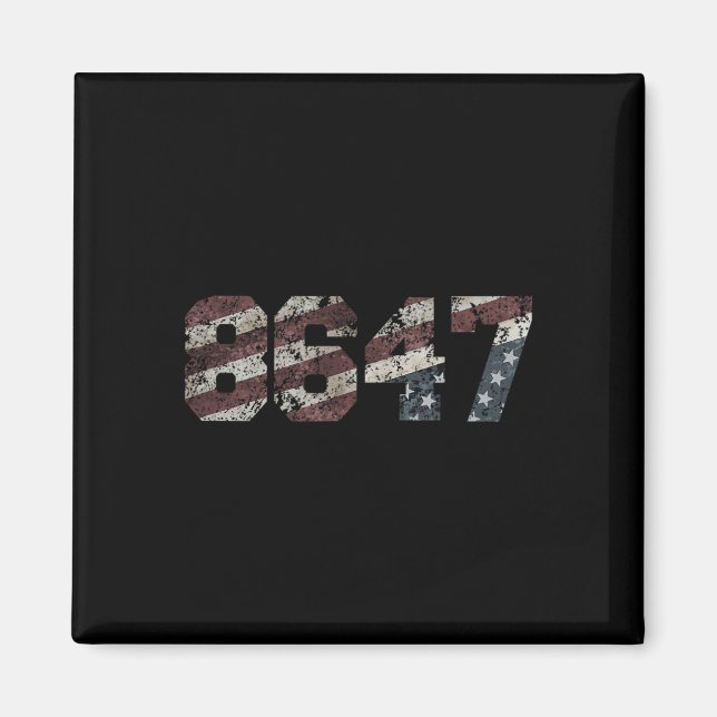 8647 Distress Flagga Stil Magnet (Framsidan)