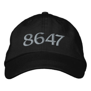 8647, för att avslå, förkasta eller avbryta POTUS Broderad Keps