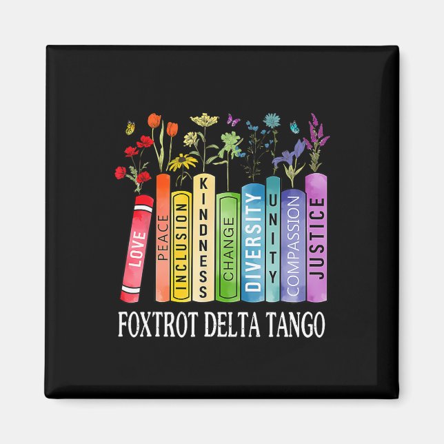 8647 Foxmacho Tangos Deltas Bok Flower Resist Boo Magnet (Framsidan)