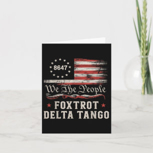 8647 Foxmachtas Tangos America Flagga Kort