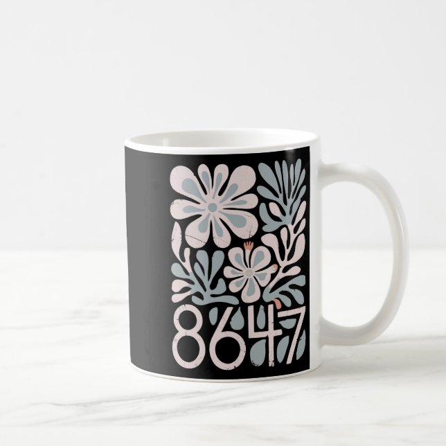 8647 Resistent Subtle Blommigt Foxtrot Delta Tango Kaffemugg (Höger)