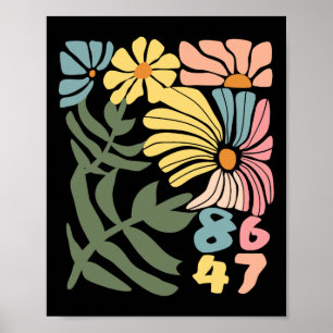 8647 Resistent Subtle Blommigt Foxtrot Delta Tango Poster