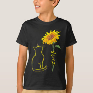 8647 Subtil Anti Trump 86 47 Katt Solros Blommig T Shirt