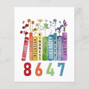 8647 Subtle Anti MAGA 86 47-Blommigtars HBT-antige Flygblad