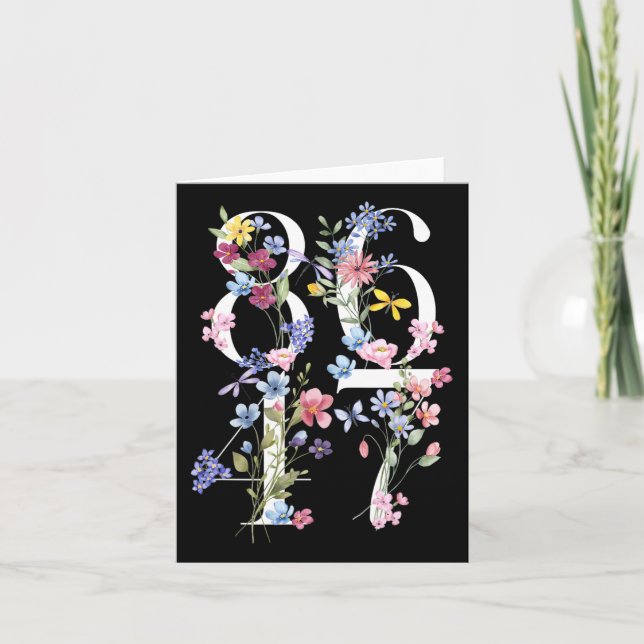 8647 Subtle Anti Trump 86 47 Blommigt Boho Stil 1 Kort (Framsida)