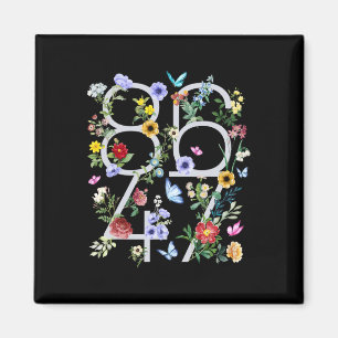 8647 Subtle Anti Trump 86 47 Blommigt Boho Stil 1 Magnet