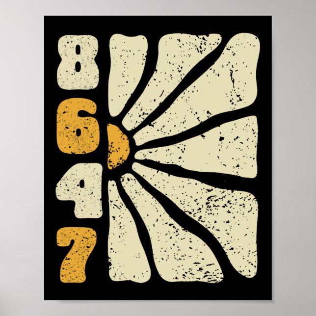 8647 Subtle Anti Trump 86 47 Blommigt Boho Stil 3 Poster (Framsidan)