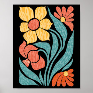 8647 Subtle Anti Trump Blommigt Boho Poster