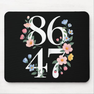 8647 Subtle Anti Trump Flower Blommigt Boho Vintag Musmatta
