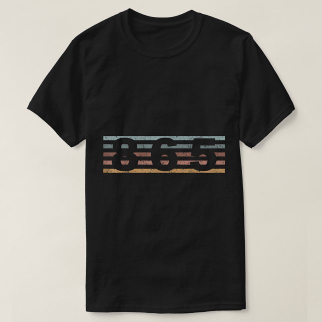 865 Områdeskod Retro Tennessee Knoxville T Shirt (Design framsida)