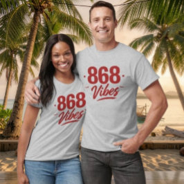 868 VIBES - RÖD TEXT T SHIRT