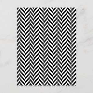 8690_chevron FÄRGRIKA OPTISKA ILLUSIONER SVART VIT Vykort