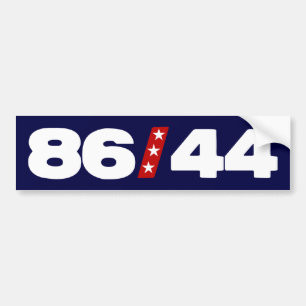 86 44 - Anti Barack Obama Bildekal