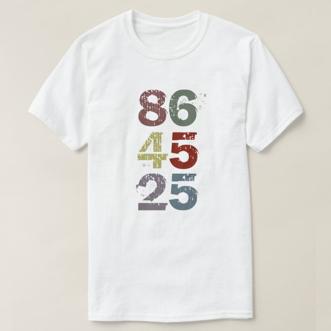 86 45 25 - Impeach trumf med den 25th rättelsen T Shirt (Design framsida)