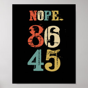 86 45 Anti-Trump-ordförande Poster