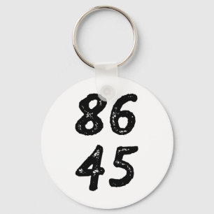 86 45 Anti Trump Retro Nött Vintage Stil Nyckelring
