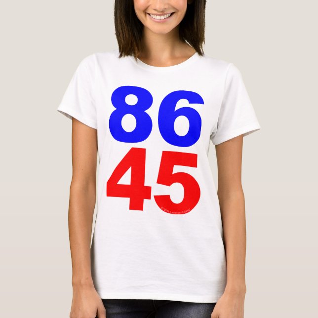 86 45 (för henne) tee shirt (Framsida)