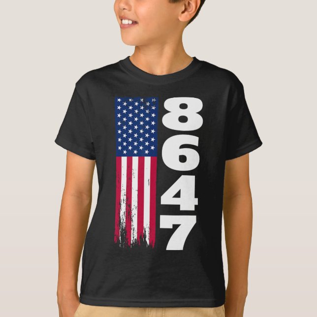 86 47 8647 Subtila anti-Trump 1  T Shirt (Framsida)