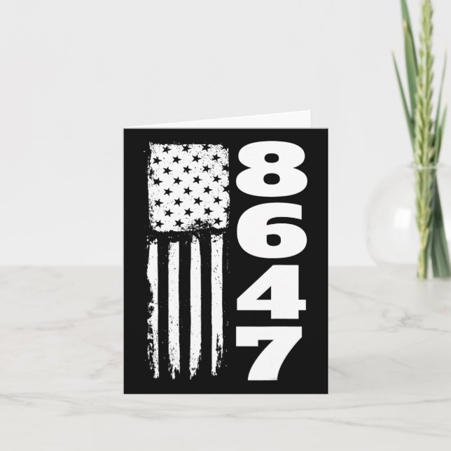 86 47 8647 Subtle Anti Trump Kort (Framsida)