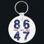 86 47 Anti-Trump 8647 Retro Vintage Stil Nyckelring<br><div class="desc">Antitrumpeter,  republikansk opposition,  demokrater,  HBT -stöd,  hinderrörelser,  politiska protester,  aktivism</div>