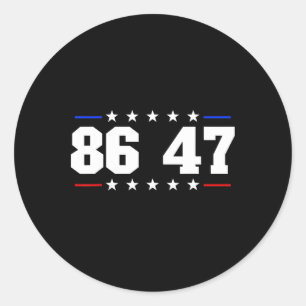 86 47 Anti-trump Subtle Anti-Trump 8647 Runt Klistermärke