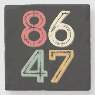 86 47 Anti Trump Vintage 80-tal Retro Stil Stenunderlägg