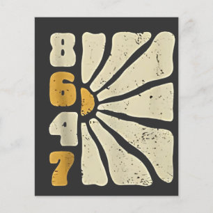 86 47 AntiTrump Funny Blommigt Humor Flygblad