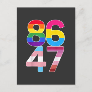 86 47 Lågantitrubbigt LGBTQ-Pride - månbidrag Helg Vykort