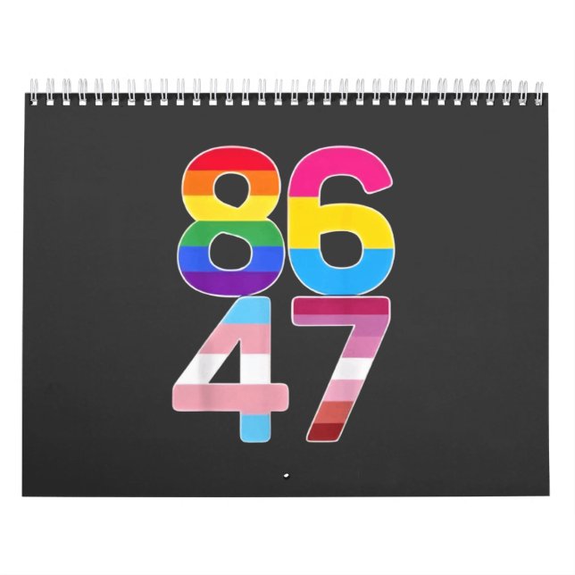 86 47 Lågantitrubbigt LGBTQ-Pride - månbidrag Kalender (Omslag)