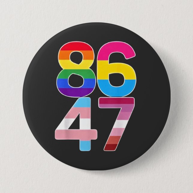 86 47 Lågantitrubbigt LGBTQ-Pride - månbidrag Knapp (Framsida)
