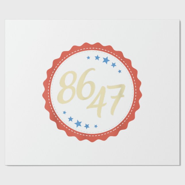 86 47 Trump-funktion Presentpapper (Platt)