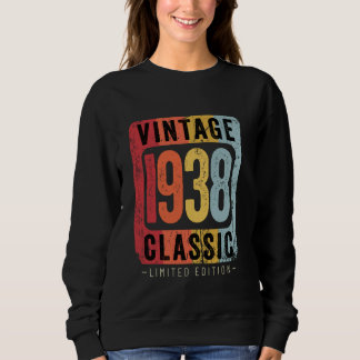 86 års Vintage 1938 86:e födelsedagens Dekoration T Shirt