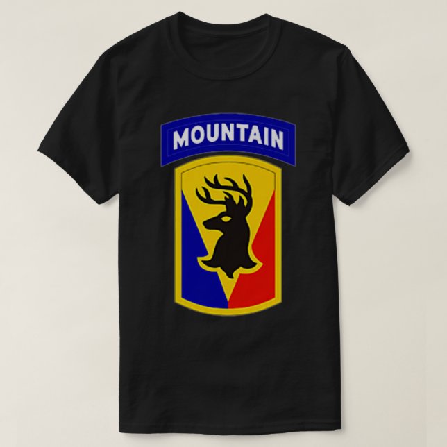86:e brigaden för infanterikamp (berg) 86:e  t shirt (Design framsida)