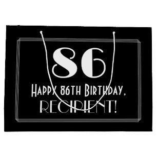 86:e födelsedagen: Art Deco Inspired Stil "86", Na