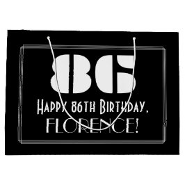 86:e födelsedagen ~ Art Deco Inspired Titta "86" +