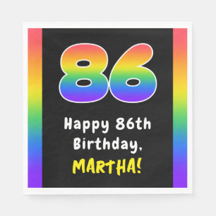 86:e födelsedagen: Rainbow Spectrum nr 86, Anpassa Pappersservett