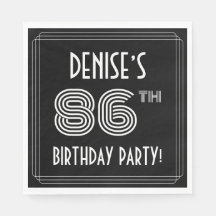 86:e Födelsedagsfesten: Art Deco Stil + anpassat n